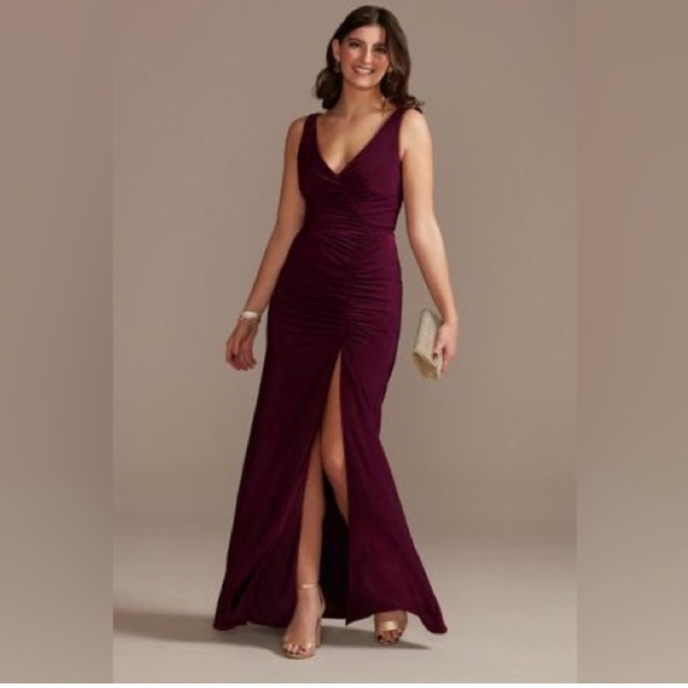 NWT DB Studio Rouched Formal Maxi Dress- 16